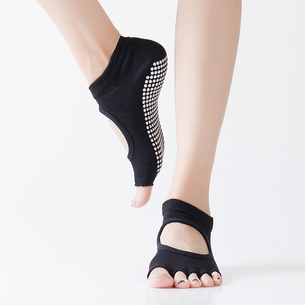 Grip Sock Yoga - Women Five Toe Yoga Socks Non