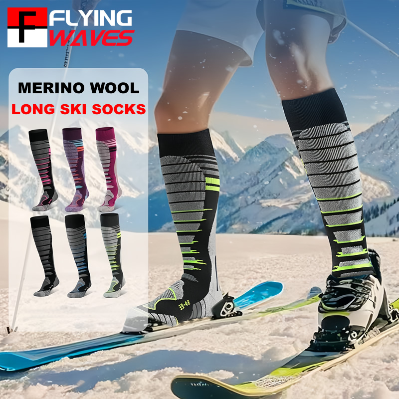 Merino Wool Ski Socks Cold Wea - Knee High Sock Women ulasan dan harga