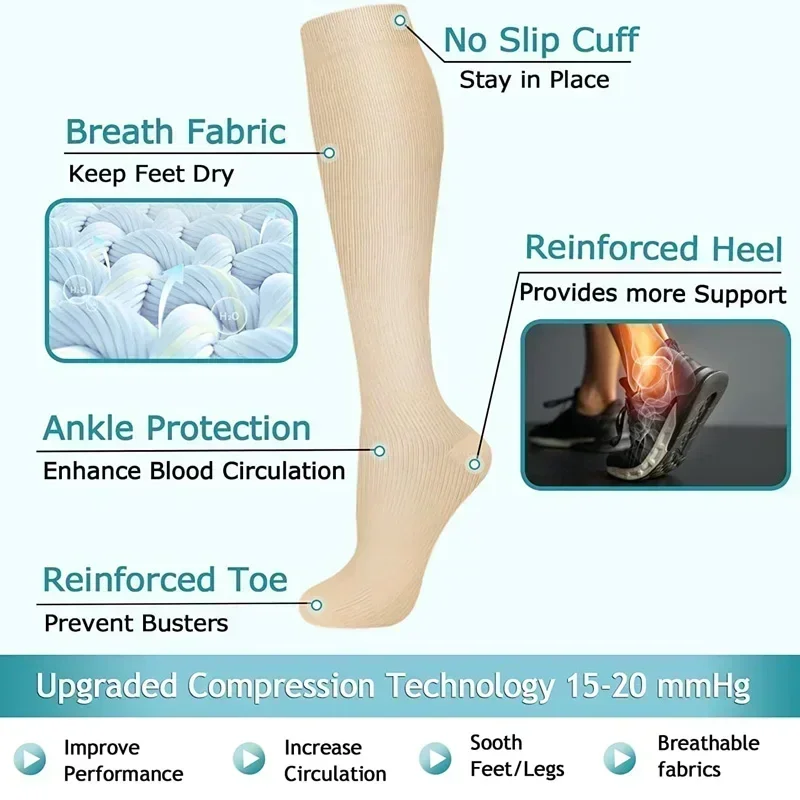 1 Pair Women's & Men's Compres - Compression Sock Medical ulasan dan harga